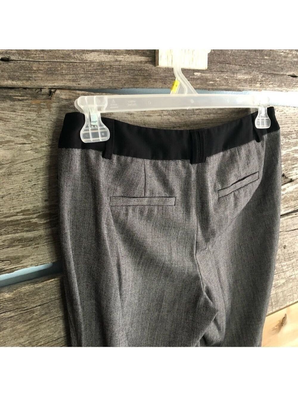 ricki's Size 6 Black/White Straight Leg Slant Pocket Pants - Picture 4 of 5